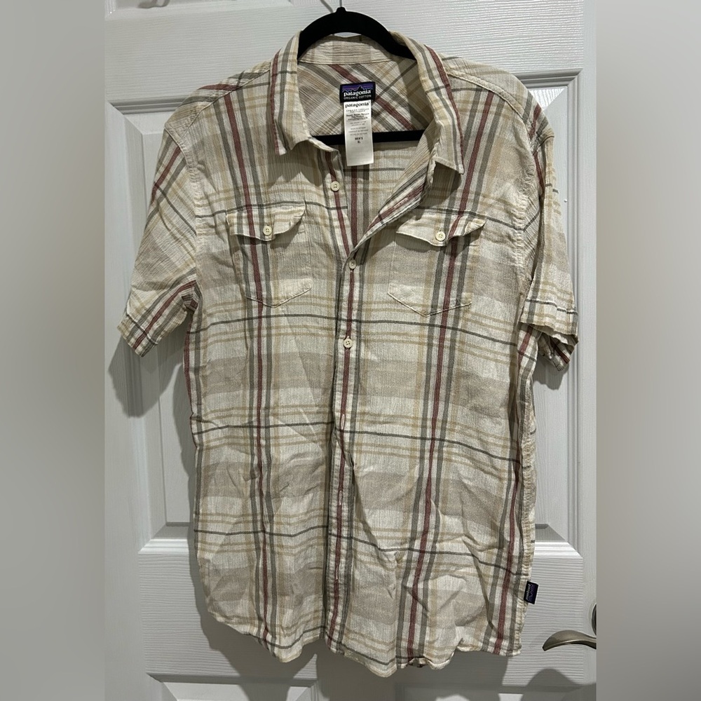 Patagonia‎ 100% Organic Cotton Casual Button Down Shirt Mens XL